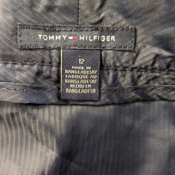 Tommy Hilfiger Navy Blue Skirt With Buttons Size 12 - Picture 3 of 5